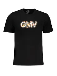 "GIAN MARCO VENTURI T-Shirts im Sale | Kurzarmshirt Rundhals Logo Aufdruck Orlando Neblack online kaufen"|Planet-Deluxe