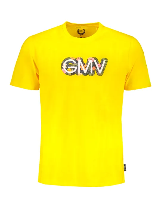 "GIAN MARCO VENTURI T-Shirts im Sale | Orlando Gelbes Logo TShirt mit Rundhals  online kaufen"|Planet-Deluxe