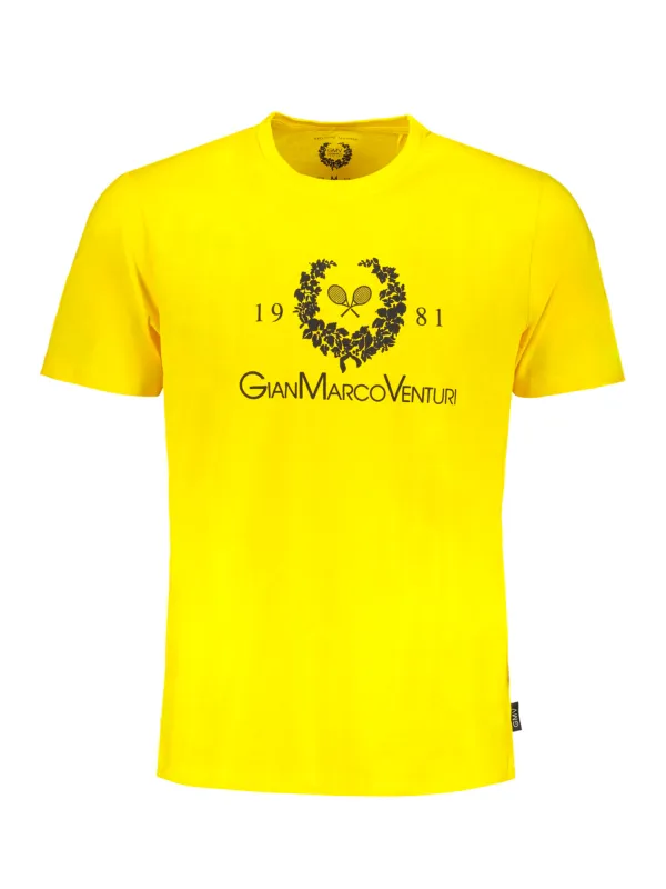 "GIAN MARCO VENTURI T-Shirts im Sale | Kurzes TShirt mit Rundhals und Logoaufdruck in Gelb online kaufen"|Planet-Deluxe "GIAN MARCO VENTURI T-Shirts im Sale | Kurzes TShirt mit Rundhals und Logoaufdruck in Gelb online kaufen"|Planet-Deluxe
