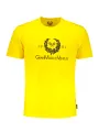"GIAN MARCO VENTURI T-Shirts im Sale | Kurzes TShirt mit Rundhals und Logoaufdruck in Gelb online kaufen"|Planet-Deluxe