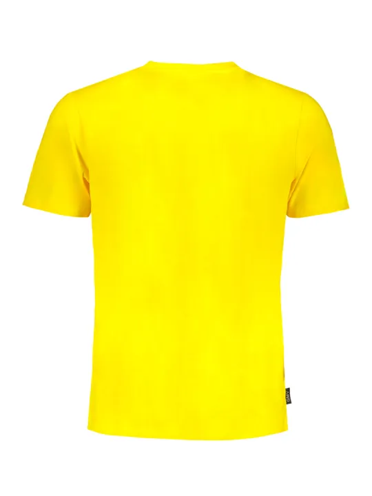 "GIAN MARCO VENTURI T-Shirts im Sale | Kurzes TShirt mit Rundhals und Logoaufdruck in Gelb online kaufen"|Planet-Deluxe