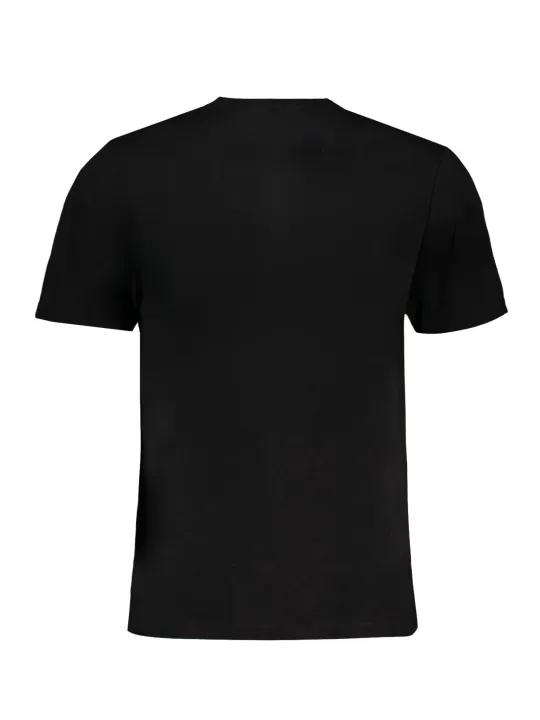 "GIAN MARCO VENTURI T-Shirts im Sale | Piquet TShirt Kurzarm Rundhals Stickerei Logo Schwarz online kaufen"|Planet-Deluxe