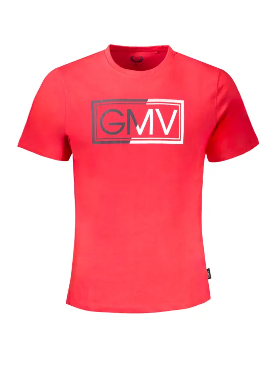 "GIAN MARCO VENTURI T-Shirts im Sale | Kurzarm TShirt Rundhals Logo Druck AU01411ANGELO_RORED online kaufen"|Planet-Deluxe