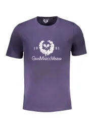 "GIAN MARCO VENTURI T-Shirts im Sale | Kurzarmshirt Rundhals Logo Print AU01419LINO BLNIGHBL online kaufen"|Planet-Deluxe