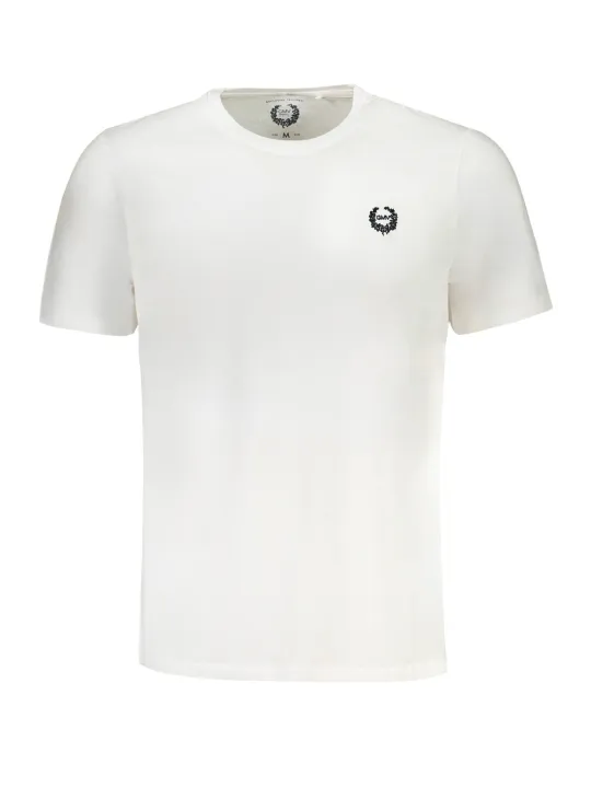 "GIAN MARCO VENTURI T-Shirts im Sale | Camillo Kurzarm Rundhals TShirt mit Logo Stickerei Biwhite online kaufen"|Planet-Deluxe