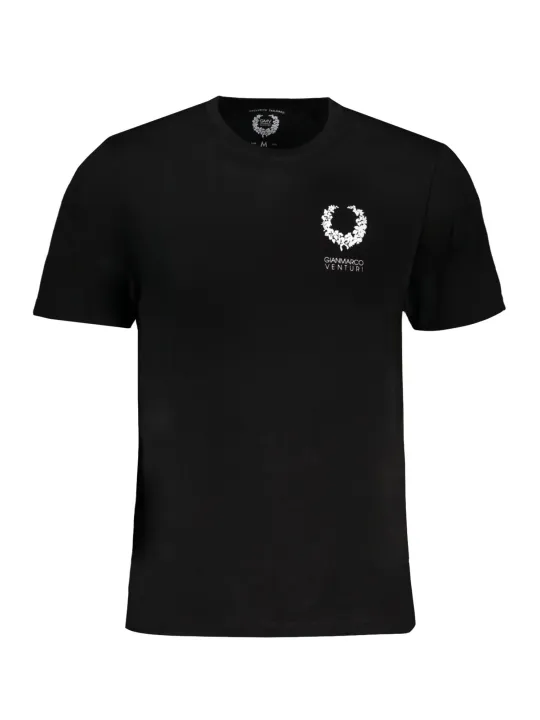 "GIAN MARCO VENTURI T-Shirts im Sale | Alvaro Neblack Kurzarm TShirt mit Rundhals und Logoaufdruck online kaufen"|Planet-Deluxe
