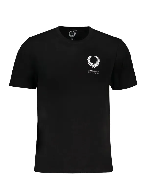 "GIAN MARCO VENTURI T-Shirts im Sale | Alvaro Neblack Kurzarm TShirt mit Rundhals und Logoaufdruck online kaufen"|Planet-Deluxe