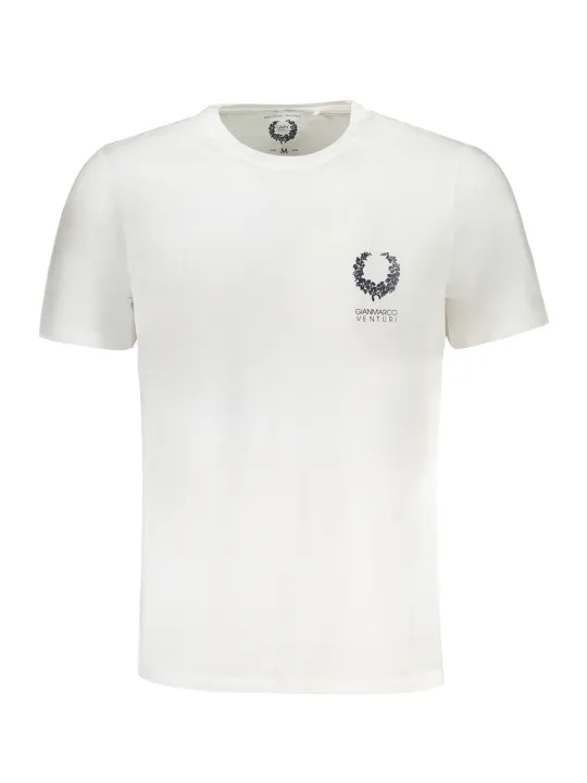 "GIAN MARCO VENTURI T-Shirts im Sale | Alvaro Kurzarm TShirt Rundhals Logo Aufdruck online kaufen"|Planet-Deluxe