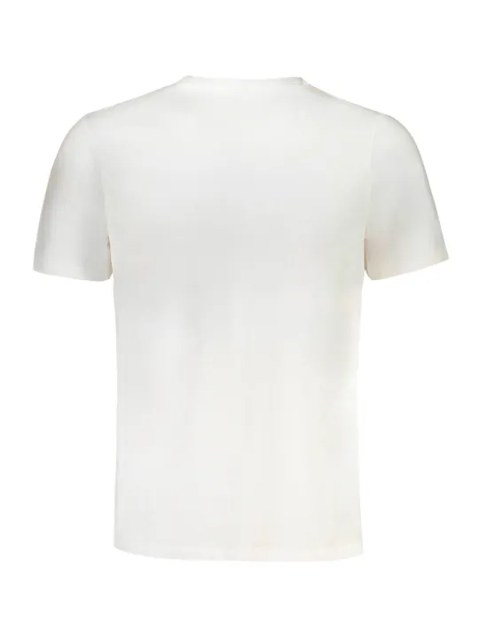 "GIAN MARCO VENTURI T-Shirts im Sale | Piquet Kurzarm TShirt Rundhals Logo Stickerei Weiß online kaufen"|Planet-Deluxe