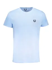 "GIAN MARCO VENTURI T-Shirts im Sale | Kurzarm Rundhals TShirt Sticklogo Hellblau online kaufen"|Planet-Deluxe