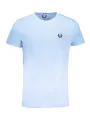 "GIAN MARCO VENTURI T-Shirts im Sale | Kurzarm Rundhals TShirt Sticklogo Hellblau online kaufen"|Planet-Deluxe
