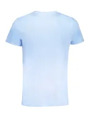 "GIAN MARCO VENTURI T-Shirts im Sale | Kurzarm Rundhals TShirt Sticklogo Hellblau online kaufen"|Planet-Deluxe