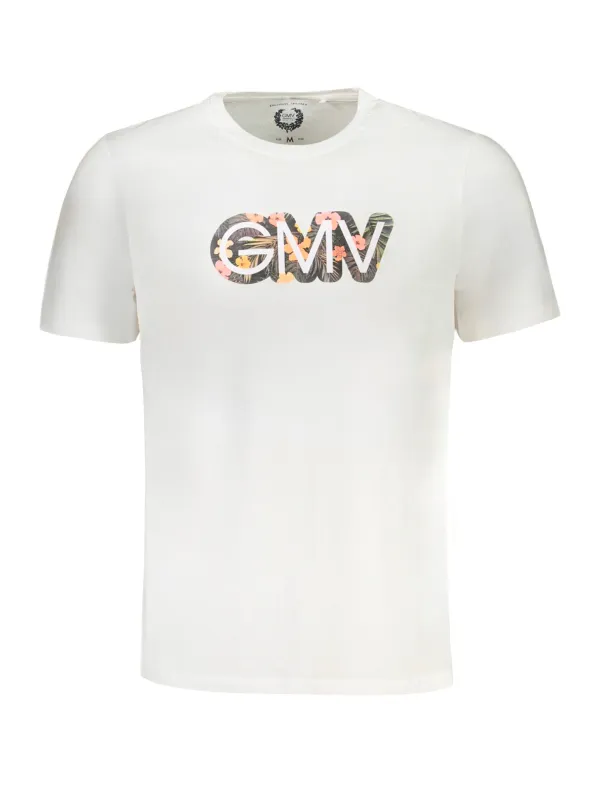 "GIAN MARCO VENTURI T-Shirts im Sale | Weißes Logo T-Shirt mit Rundhalsausschnitt GIAN MARCO VENTURI online kaufen"|Planet-Deluxe
