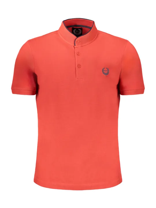 "GIAN MARCO VENTURI Poloshirts im Sale | Mandarinkragen Polo mit Sticklogo online kaufen"|Planet-Deluxe
