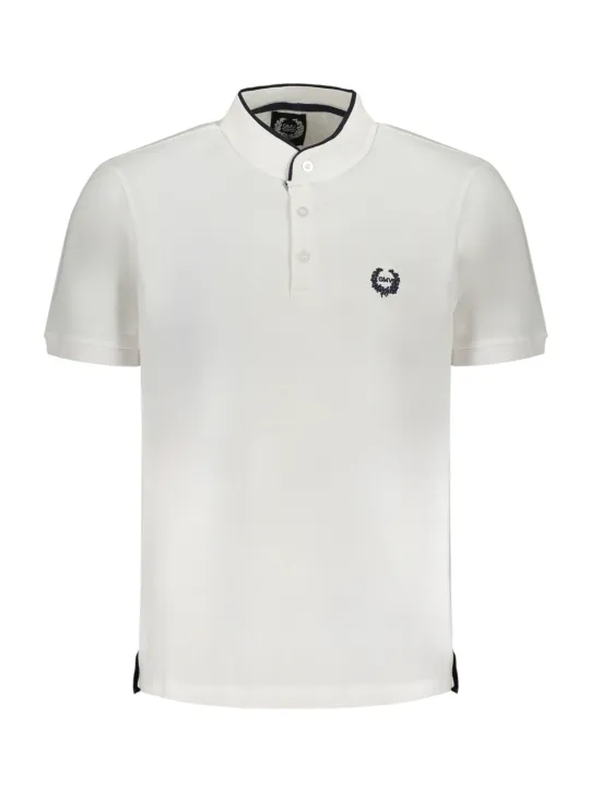 "GIAN MARCO VENTURI Poloshirts im Sale | GIAN MARCO VENTURI WEISSES KURZÄRMELIGES POLOSHIRT FÜR HERREN online kaufen"|Planet-Deluxe