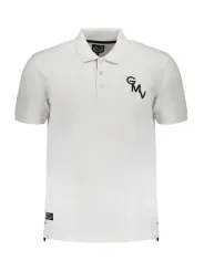 "GIAN MARCO VENTURI Poloshirts im Sale | Weißes Polohemd mit Stickerei und Logodetail online kaufen"|Planet-Deluxe