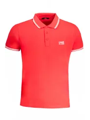 "Cavalli Class Kurzarm Poloshirt mit Kontrast & Logo"