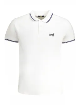 Kontrast Poloshirt mit Logo von Cavalli Class – Stilvoll & Elegant