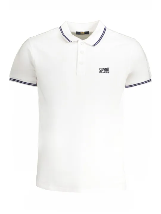 "Cavalli Class Poloshirts im Sale | Poloshirt mit Sticklogo und Kontrastdetails online kaufen"|Planet-Deluxe