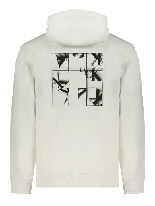 "Calvin Klein Sweatshirts im Sale | Kapuzen-Sweatshirt aus Bio-Baumwolle mit Tasche und Druck online kaufen"|Planet-Deluxe