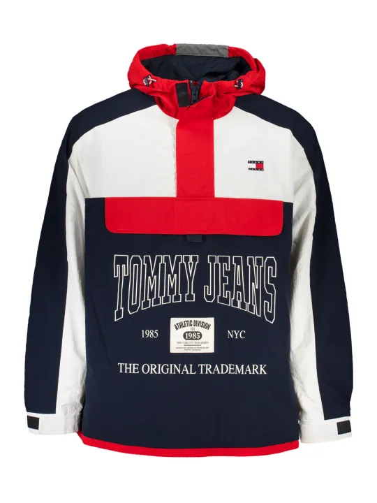 "Tommy Hilfiger Jacken im Sale | Sportjacke mit Kapuze und Taschen, Reißverschluss, Recycling-Nylon online kaufen"|Planet-Deluxe