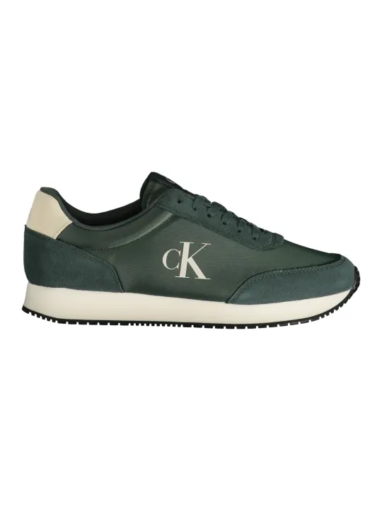 "Calvin Klein Sneakers im Sale | Kontrast Logo Sportschuhe mit Print Schnürsenkel YM0YM01119VE02I online kaufen"|Planet-Deluxe