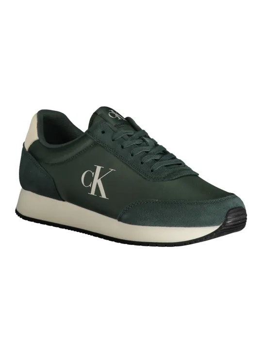 "Calvin Klein Sneakers im Sale | Kontrast Logo Sportschuhe mit Print Schnürsenkel YM0YM01119VE02I online kaufen"|Planet-Deluxe