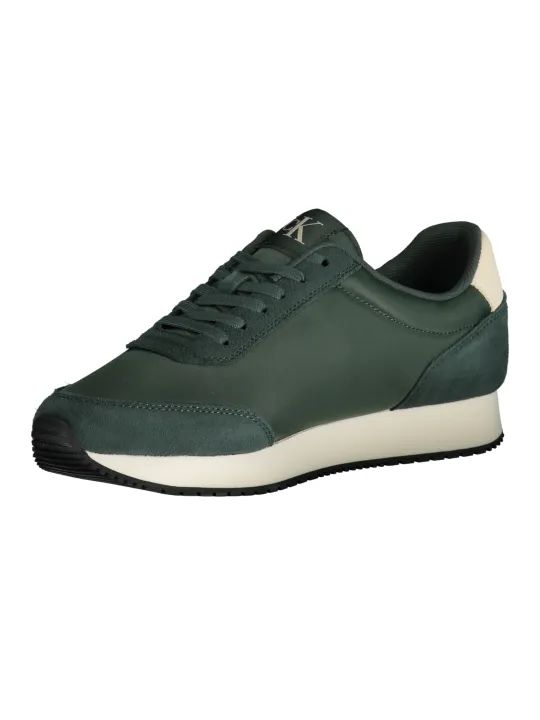 "Calvin Klein Sneakers im Sale | Kontrast Logo Sportschuhe mit Print Schnürsenkel YM0YM01119VE02I online kaufen"|Planet-Deluxe