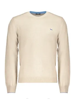 Kontrastpullover mit Stickerei & Logo - Harmont Blaine