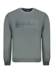 "Napapijri Sweatshirts im Sale | Logo Fleece Sweatshirt Rundhals Langarm Loose Fit online kaufen"|Planet-Deluxe
