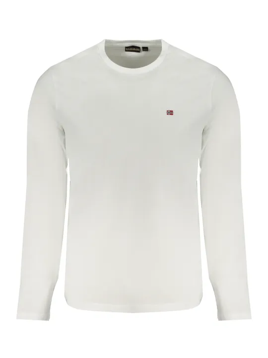 "Napapijri Startseite im Sale | NAPAPIJRI WEISSES LANGARM-T-SHIRT FÜR HERREN online kaufen"|Planet-Deluxe