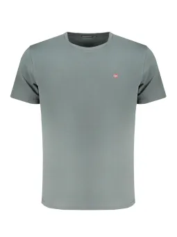 "Bio-Baumwoll T-Shirt: Regular Fit mit Logo & Rundhals"