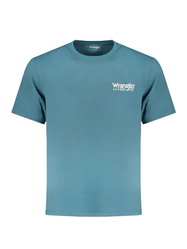 "WRANGLER T-Shirts im Sale | WRANGLER FX24MLOGOT8_BL8STORM Blau online kaufen"|Planet-Deluxe
