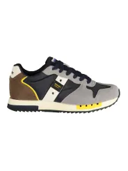 "Blauer Sneakers im Sale | Blauer F4QUEENS Sneaker mit Kontrastdetails und Print online kaufen"|Planet-Deluxe