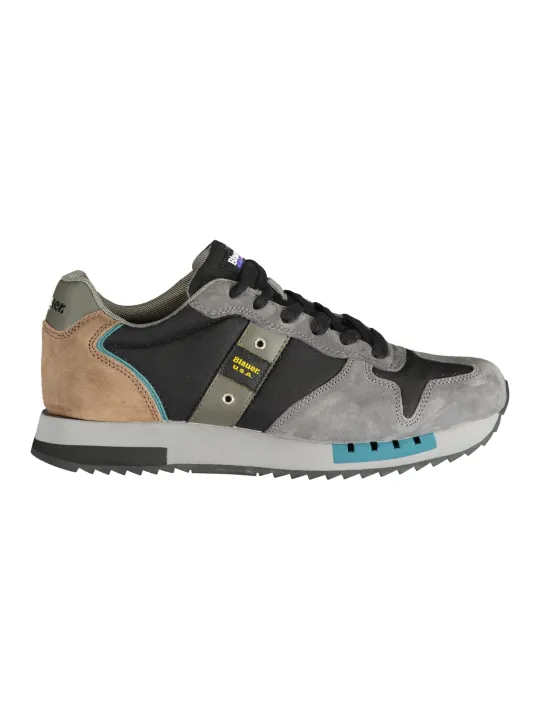 Blauer F4QUEENS01 Sneakers: Kontrast & Logo-Print, Blau