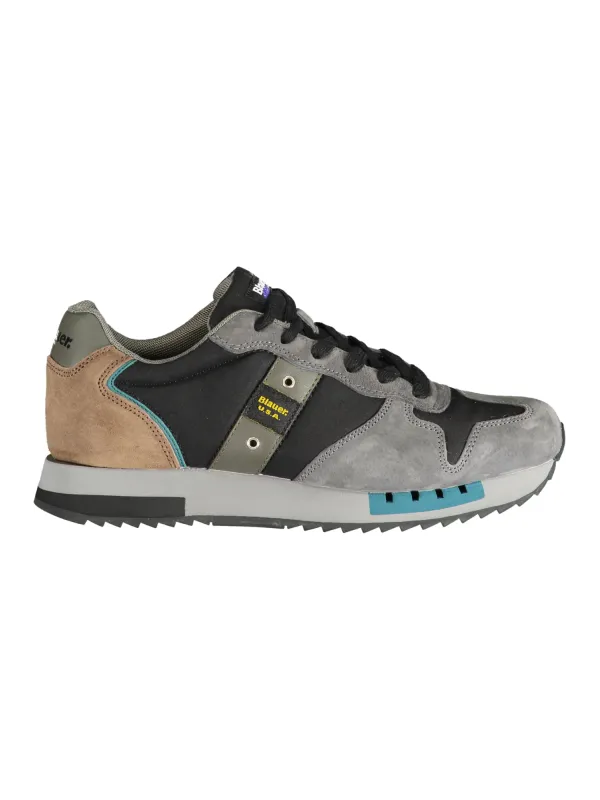 Blauer F4QUEENS01 Sneakers: Kontrast & Logo-Print, Blau