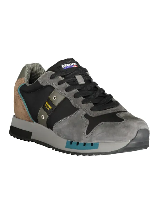 Blauer F4QUEENS01 Sneakers: Kontrast & Logo-Print, Blau