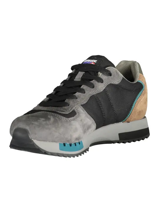 Blauer F4QUEENS01 Sneakers: Kontrast & Logo-Print, Blau