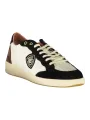"Blauer Sneakers im Sale | Blauer Sneaker mit Kontrastdetails und Logo Print online kaufen"|Planet-Deluxe