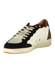 "Blauer Sneakers im Sale | Blauer Sneaker mit Kontrastdetails und Logo Print online kaufen"|Planet-Deluxe