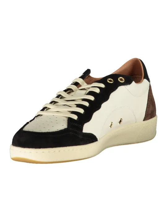 "Blauer Sneakers im Sale | Blauer Sneaker mit Kontrastdetails und Logo Print online kaufen"|Planet-Deluxe