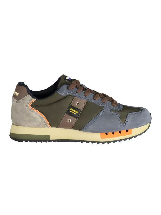 "Blauer Sneakers im Sale | Blauer F4QUEENS Sneakers mit Kontrastdetails und Logo online kaufen"|Planet-Deluxe
