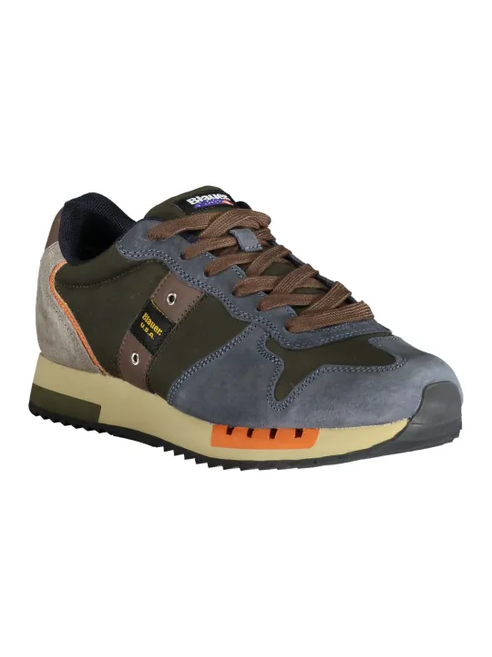 "Blauer Sneakers im Sale | Blauer F4QUEENS Sneakers mit Kontrastdetails und Logo online kaufen"|Planet-Deluxe