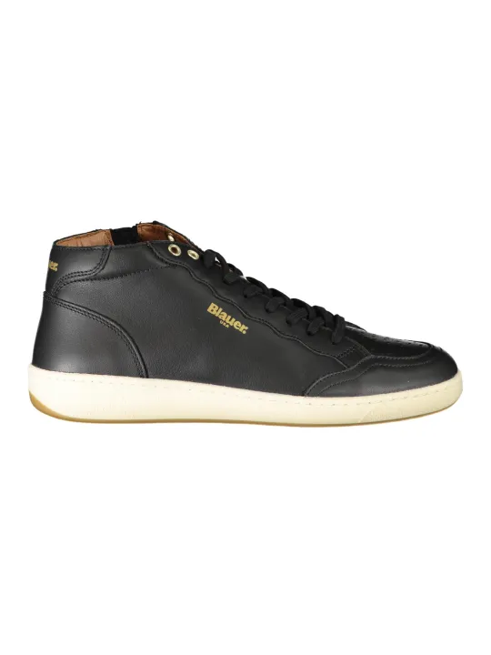 "Blauer Sneakers im Sale | Sportliche High-Top Sneaker mit Reißverschluss und Print online kaufen"|Planet-Deluxe