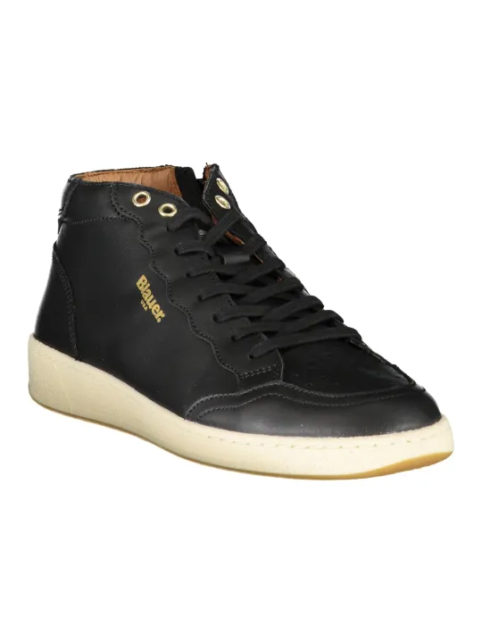 "Blauer Sneakers im Sale | Sportliche High-Top Sneaker mit Reißverschluss und Print online kaufen"|Planet-Deluxe