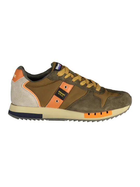 "Blauer Sneakers im Sale | Blauer F4 Queens Sneaker mit Kontrastdetails und Logo Print online kaufen"|Planet-Deluxe