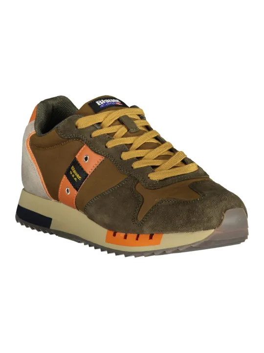 "Blauer Sneakers im Sale | Blauer F4 Queens Sneaker mit Kontrastdetails und Logo Print online kaufen"|Planet-Deluxe