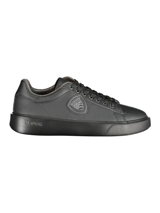 "Blauer Sneakers im Sale | Kontrast Sneaker mit Logo Print online kaufen"|Planet-Deluxe
