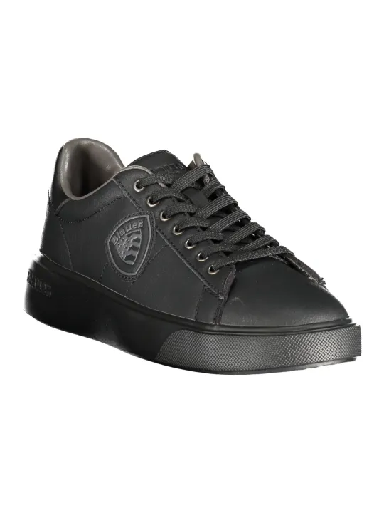 "Blauer Sneakers im Sale | Kontrast Sneaker mit Logo Print online kaufen"|Planet-Deluxe