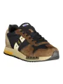 "Blauer Sneakers im Sale | Blauer Sneaker mit Kontrastdetails und Logo Print online kaufen"|Planet-Deluxe